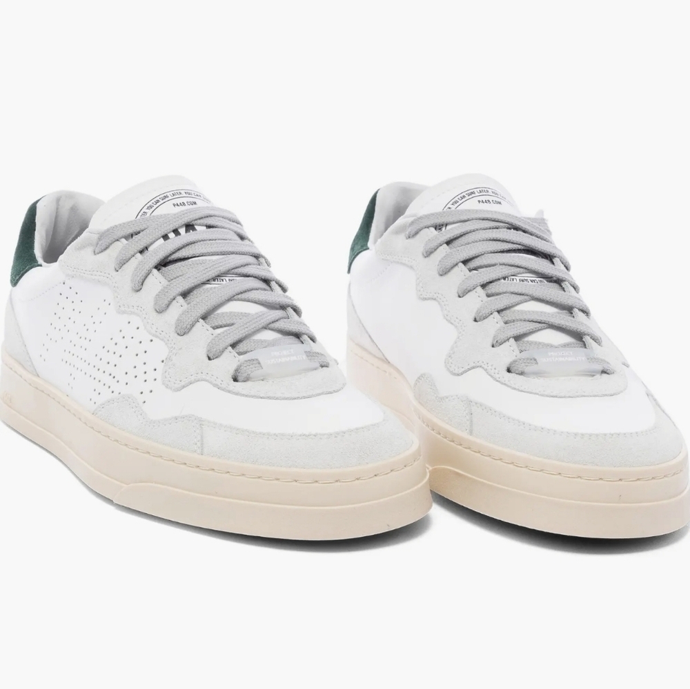 P448 x Project Sustainability White/Gray/ Sneakers Size 38 New